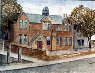 a painting of Cockenzie Primary School